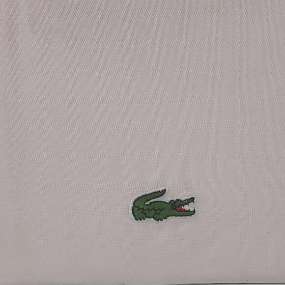 Lacoste Twin Sheet Set Pink 100% Cotton Percale Lightweight & Durable 3 Piece - Picture 7 of 8